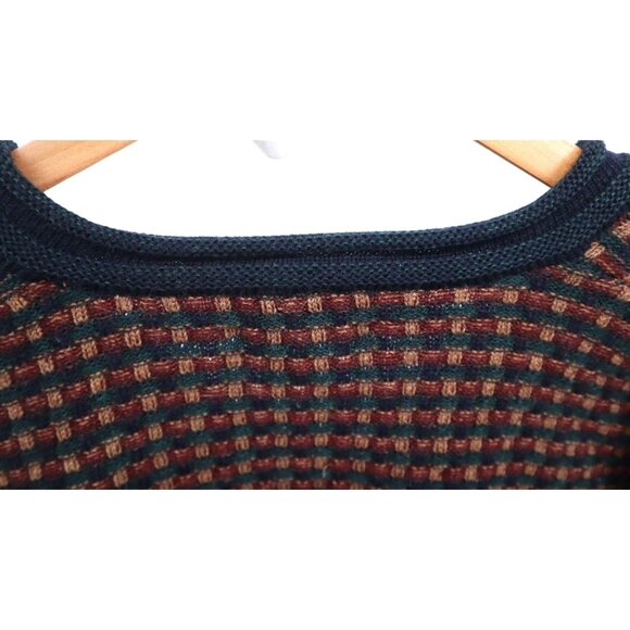 Vintage '80s Tricots St. Raphael Mens Merino Wool Sweater Striped Pattern Medium - Picture 10 of 11